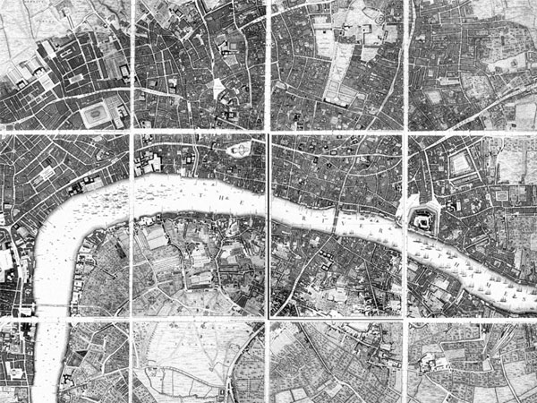 John Rocque's 1746 map of London